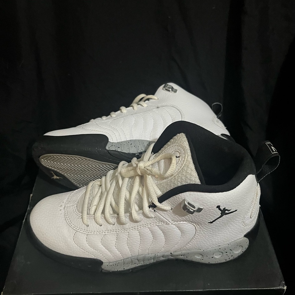 Jordans - White and Black Sneakers